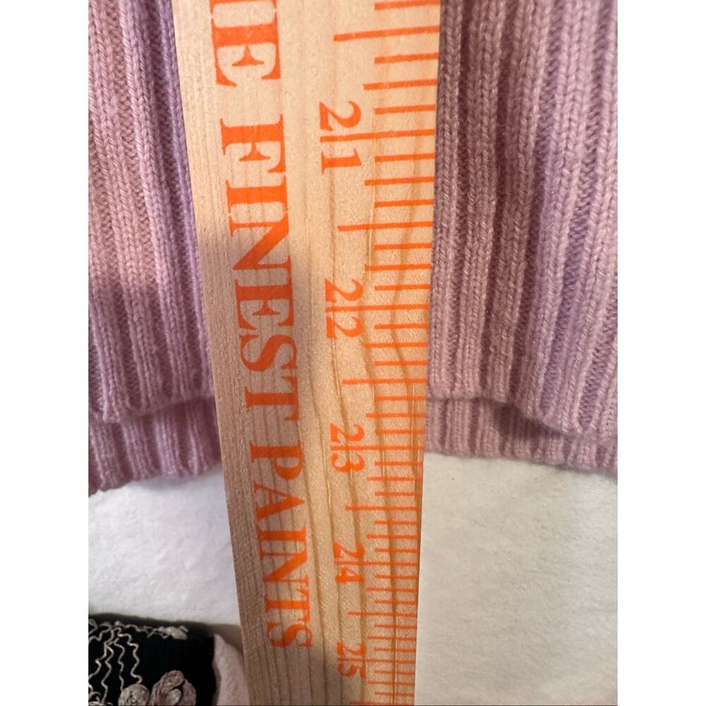 Theory Women’s Patel Pink Cashmere Crewneck Sweater, size Large - Picture 4 of 7